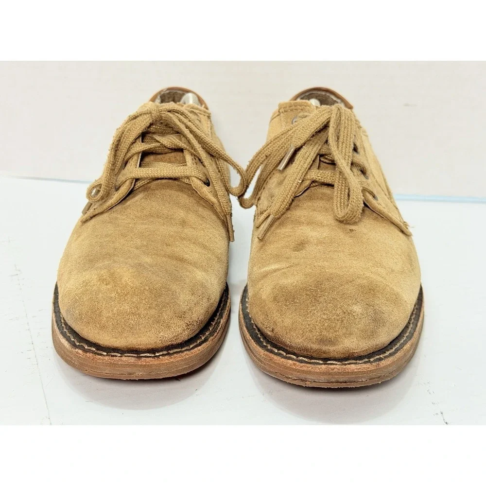 CAT Caterpillar Suede Oxford Shoes Beige Tan Leather Men's 9.5 Casual‎ Dress